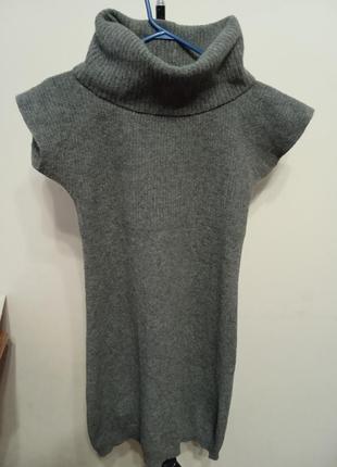 Платье ангора рубчик р.34-36 beneton