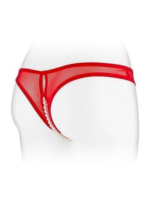 Трусики трусы стринги бразилианы кружево ажур сетка жемчуг жемчужины французские