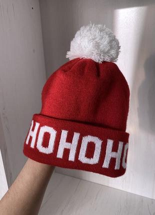 Новогодняя шапка ho ho ho