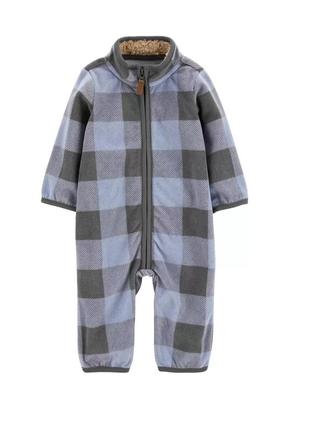 Флісовий чоловічок ромпер у карту зarter's 18м, 24 м
