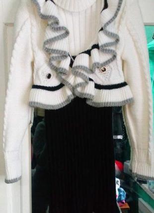 Плаття + болеро в'язане