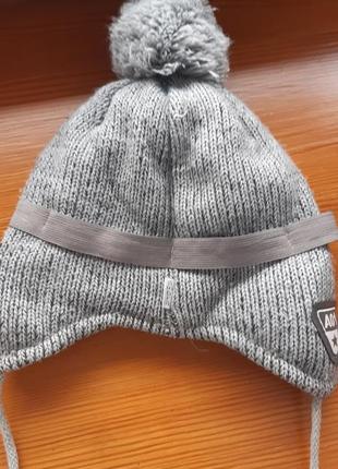 Зимова шапка на хлопчика 50 розміру2 фото
