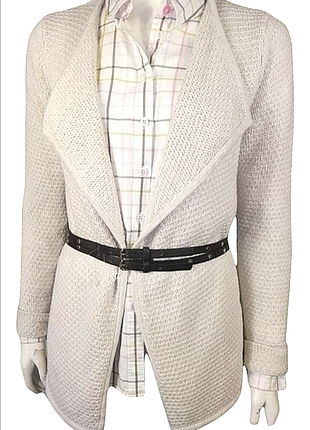 В'язаний бежевий кардиган жакет crew