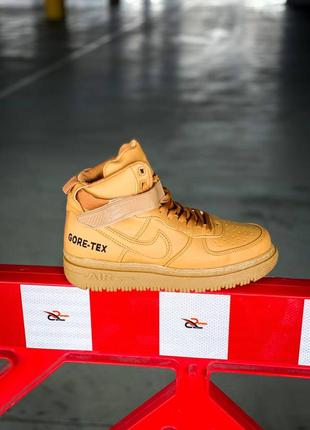 Кросівки nike air force gore-tex brown9 фото