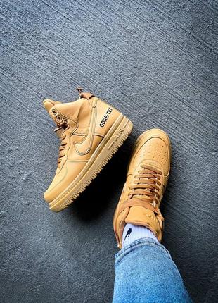 Кросівки nike air force gore-tex brown4 фото