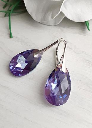 Сережки swarovski