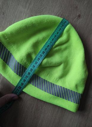 Спортивная флисовая термо шапка для тренировки  размер l.4 фото