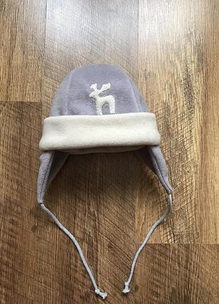 Шапка ушанка флісова двойна дуже тепла