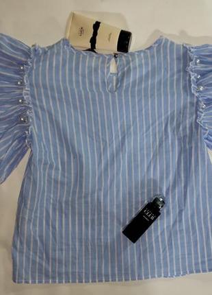 Шикарная блуза с широкими рукавами и жемчугом 

only 385 фото