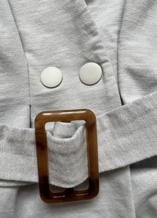 Бавовняна блуза жакет з поясом h&m4 фото