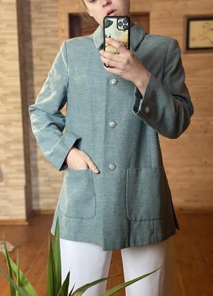 Подовжений блейзер вінтаж max mara вовна