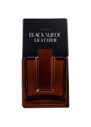 Чоловіча туалетна вода black suede leather (75 мл). деревно - шкіряний аромат