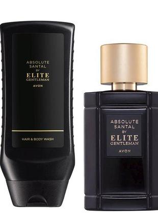 Мужской набор "absolute santal by elite gentleman". древесно - цветочный аромат.