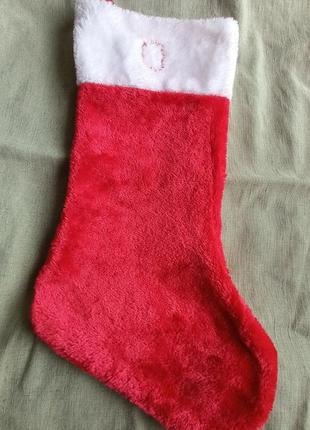 Новорічна шкарпетка (носок) для подарунків на камін2 фото