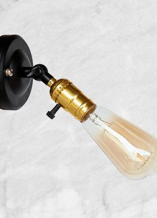 Золотое бра "industrial retro" (52-wa3402)