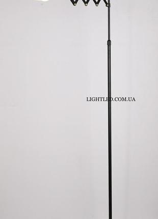 Чорний торшер з гармошкою в стилі лофт (20-f81476-1 bk)