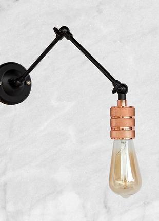 Бра цвета розовое золото "industrial retro" (52-wz2106)
