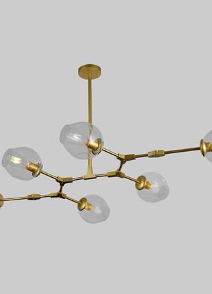 Золотая люстра на 6 молекул (52-l7731-6 gd+cl)