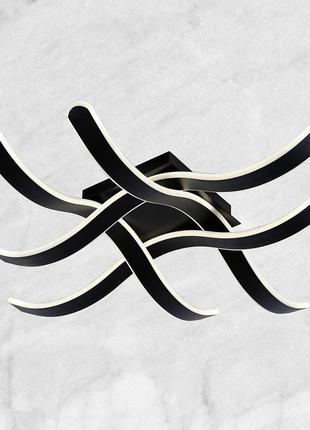 Стельова люстра (чорна 84w)