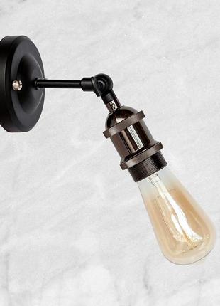 Чёрное бра "industrial retro" (52-wв1204)