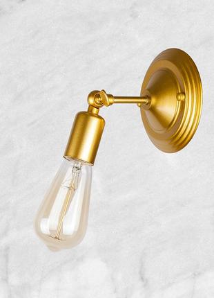 Золотое бра с регулированием направления света (07-w120f-1 gd)