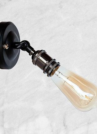 Чёрное бра "industrial retro" (52-wa1404)
