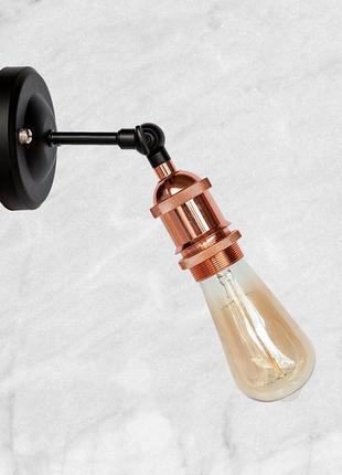 Бра цвета розовое золото "industrial retro" (52-wв1206)