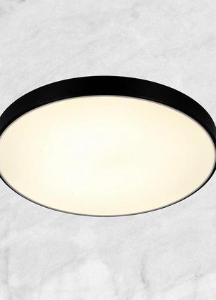 Светодиодная потолочная люстра с пультом (чёрная 60см)