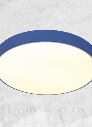 Светодиодная потолочная люстра с пультом (синяя 60см)