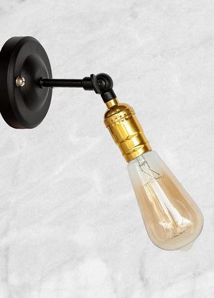 Золотое бра "industrial retro" (52-wв3302)