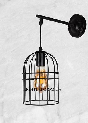 Чорна бра "клітка"