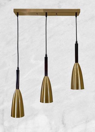 Бронзовая подвесная люстра модерн (910-ry633)