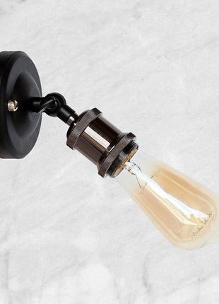 Чёрное бра "industrial retro" (52-wa1104)