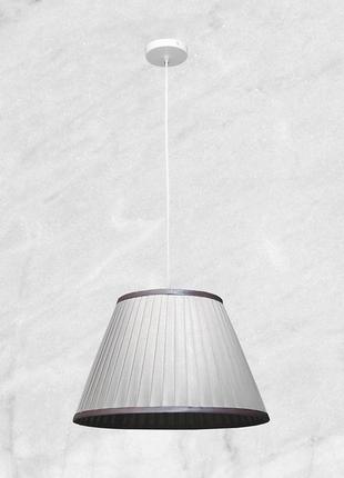 Серебряный подвесной светильник абажур (l05-1 sl)1 фото