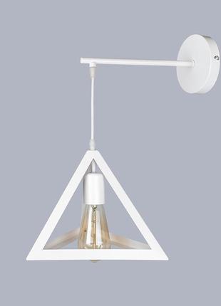 Белый светильник "пирамида" (56-w220f2-1 wh)