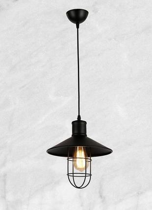 Чорний металевий підвіс у стилі лофт 27см (54-6578-1 bk (270))