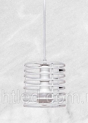 Підвіс білий металевий у стилі лофт (07-9150-1 wh)