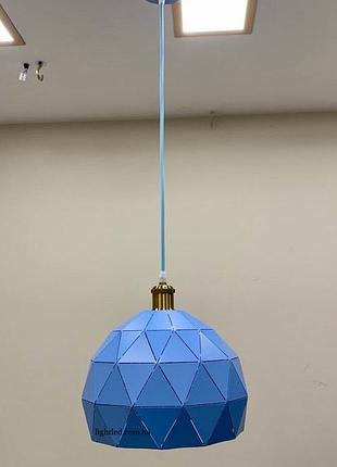 Блакитний підвісний світильник (52-9523 blue)