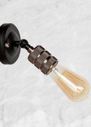 Чёрное бра "industrial retro" (52-wa2104)