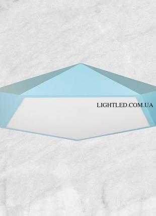 Голубая 42см светодиодная люстра с пультом "звёздочка" (52-76 blue)