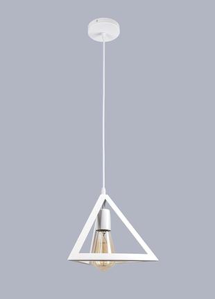 Білий підвіс "піраміда" 22см (56-pr220f-1 wh)