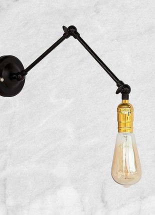 Золотое бра "industrial retro" (52-wz3302)