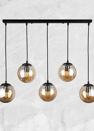 Люстра на п'ять кавових куль