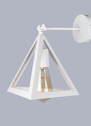 Белый светильник "пирамида" (56-w220f-1 wh)