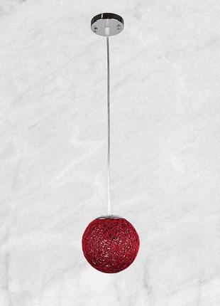 Плетений червоний підвіс (20см) (971-2001-1 rd)