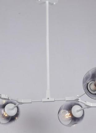 Белая люстра на 5 молекул (52-l7731-5 wh+bk)