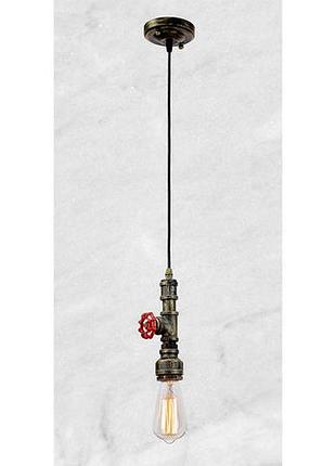 Чёрный подвес индастриал-лофт в виде старого крана (58-d7374-1)