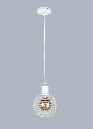 Білий металевий підвіс індастріал-лофт (907-011f-1 wh)