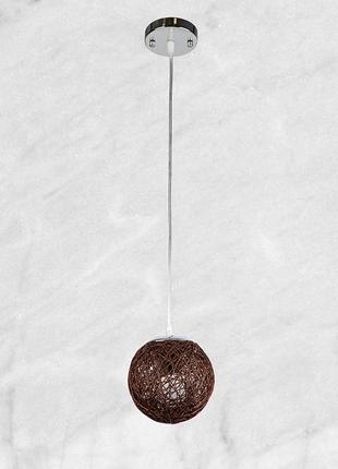 Плетений коричневий підвіс (25см) (971-2501-1 cf)