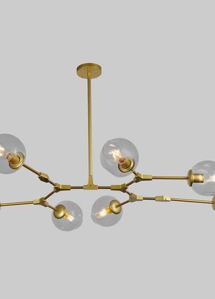 Золотая люстра на 7 молекул (52-l7731-7 gd+cl)